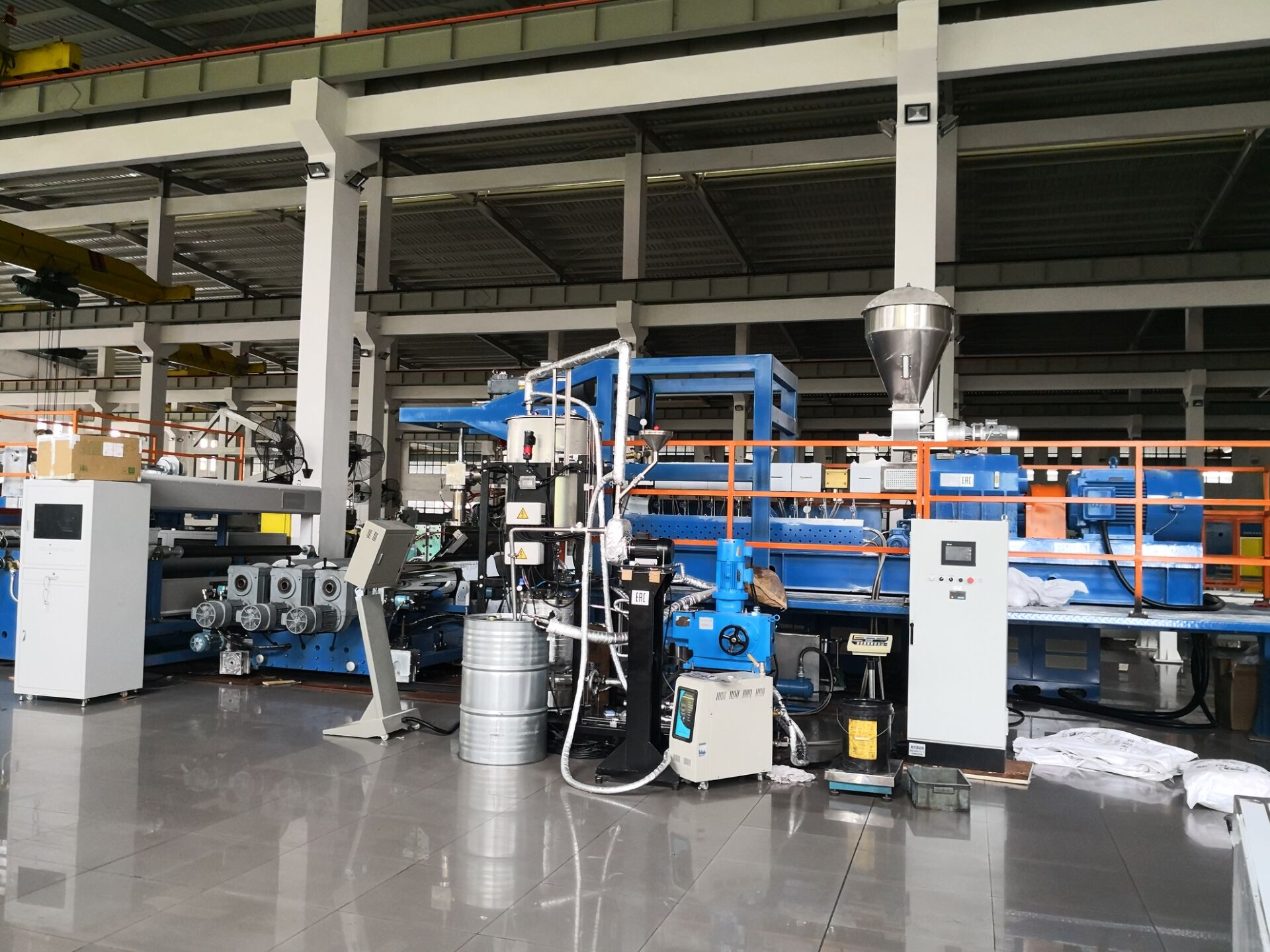 tTPU film machine and PVB film machine are inspected YAOAN PLASTIC